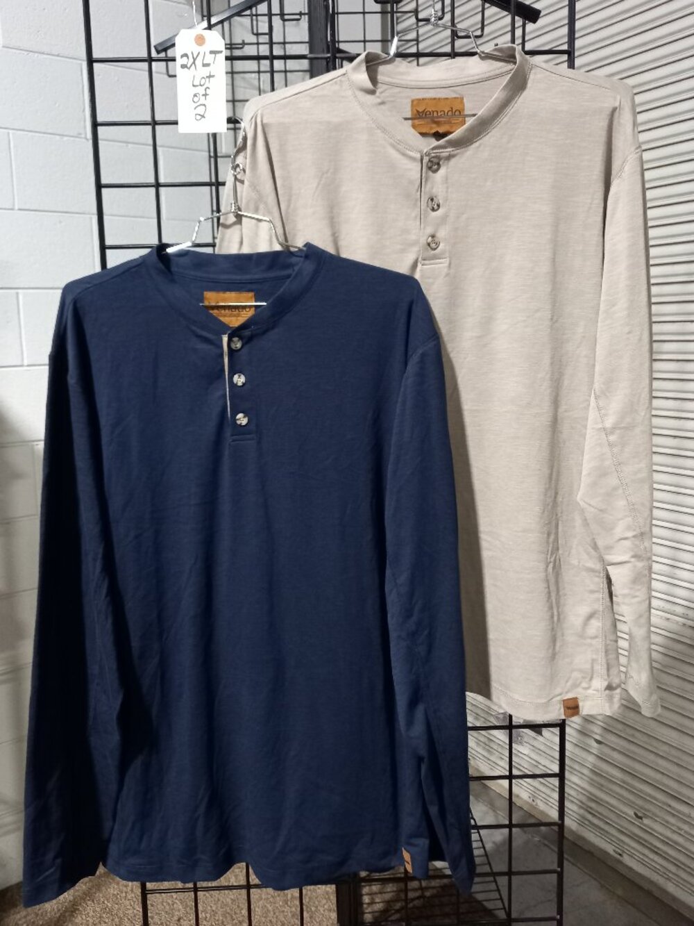 2-Long Sleeve Flex Henleys | 2XLT